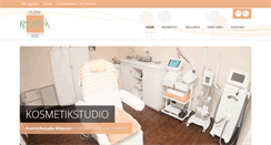 Desktop Screenshot of kosmetikstudio-bildstein.de