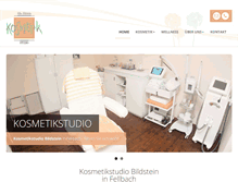 Tablet Screenshot of kosmetikstudio-bildstein.de